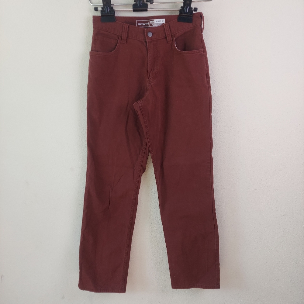 Carhartt Men's Burgundy Jeans